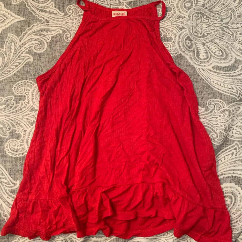 Ribbed high neck tank